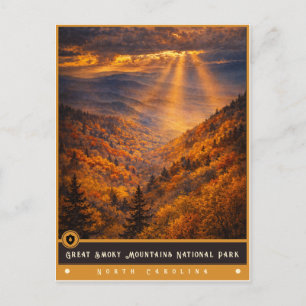 Great Smoky Mountains NC Vintage Postcard