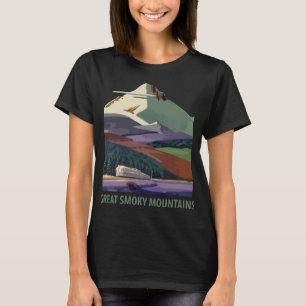 Great Smoky Mountains Peaks Green Travel T-Shirt