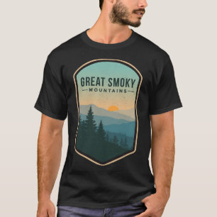 Great Smoky Mountains Retro National Park Tennesse T-Shirt