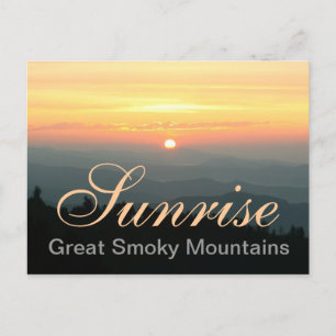 Great Smoky Mountains Sunrise Postcard
