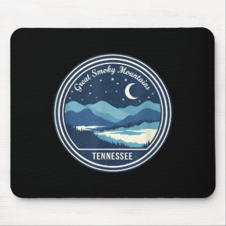 Great Smoky Mountains Tennessee Night Sky Camping Mouse Pad
