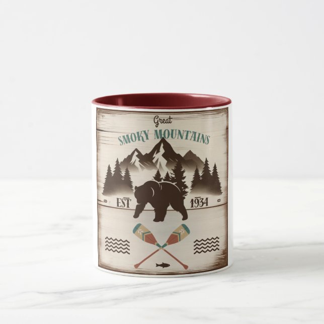 Great Smoky Mountains, TN bear Mug (Center)
