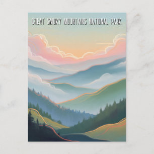 Great Smoky Mountains Travel Postcard