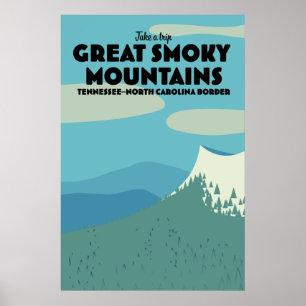 Great Smoky Mountains travel poster. Poster