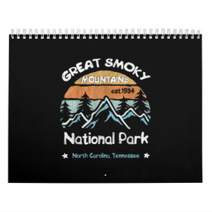Great Smoky Mountains US National Park Camping Calendar