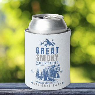 Great Smoky Mountains Vintage Bear – National Park Can Cooler