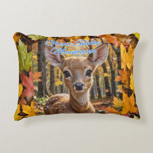Great Smoky Mountains Woodland Fawn Accent Pillow