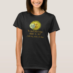Great Solar Eclipse 2017 Customizable T-Shirt