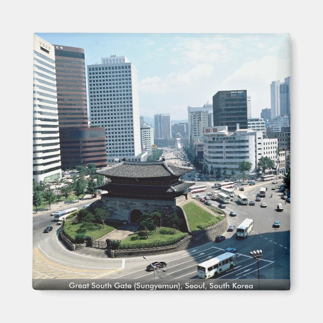 Great South Gate (Sungyemun), Seoul, South Korea Magnet (Front)