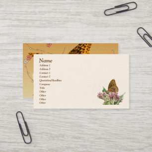 Great Spangled Fritillary Butterfly Business Card
