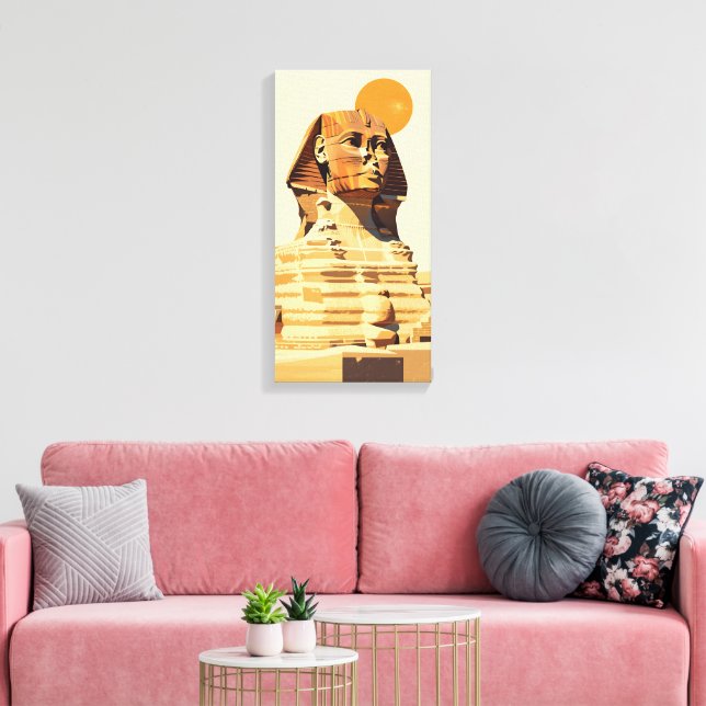 Great Sphinx Canvas Print (Insitu(LivingRoom))