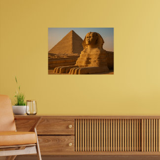 Great Sphinx Giza Pyramids Egypt Art Poster