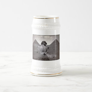 Great Sphinx & Giza Pyramids Necropolis Egypt Beer Stein