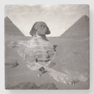 Great Sphinx & Giza Pyramids Necropolis Egypt Stone Coaster
