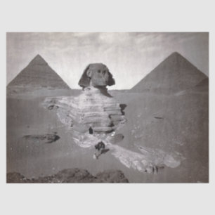 Great Sphinx & Giza Pyramids Necropolis Egypt Tissue Paper