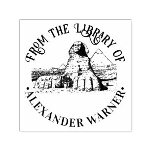 Great Sphinx of Giza Egypt #2 Library Book Name Self-inking Stamp