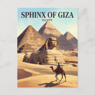 Great Sphinx of Giza Egypt Postcard