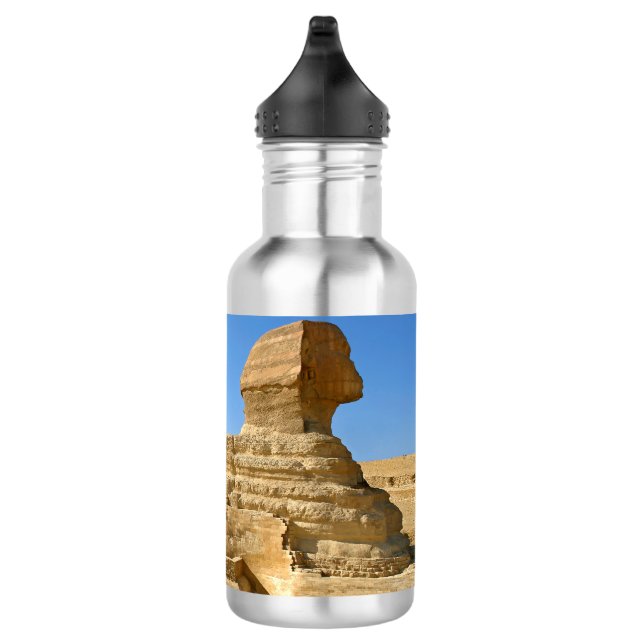 Great Sphinx of Giza with Khafre pyramid - Egypt 532 Ml Water Bottle (Right)