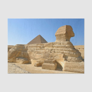 Great Sphinx of Giza with Khafre pyramid - Egypt Tissue Paper