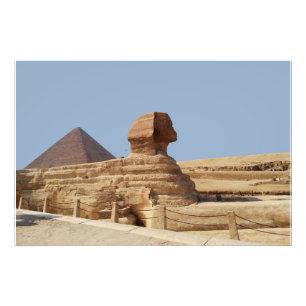 Great Sphinx on the Giza plateau. Egypt, August 20 Photo Print