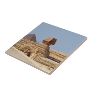 Great Sphinx on the Giza plateau. Egypt, August 20 Tile