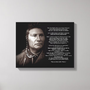 Great Spirit Ancient Prayer quote Canvas Print