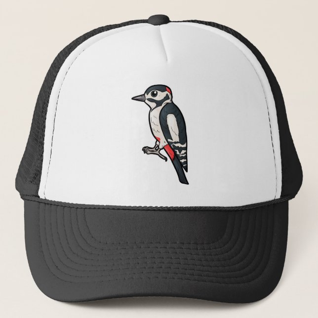 Great Spotted Woodpecker Trucker Hat (Front)