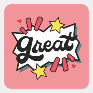 Great Square Sticker