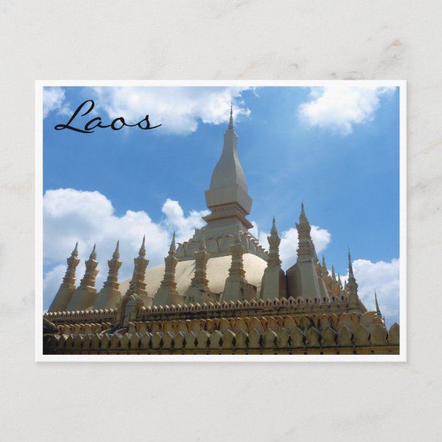 great stupa tops gold postcard (Front)