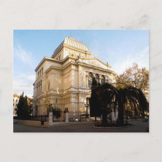 Great Synagogue of Rome Postcard (Front)