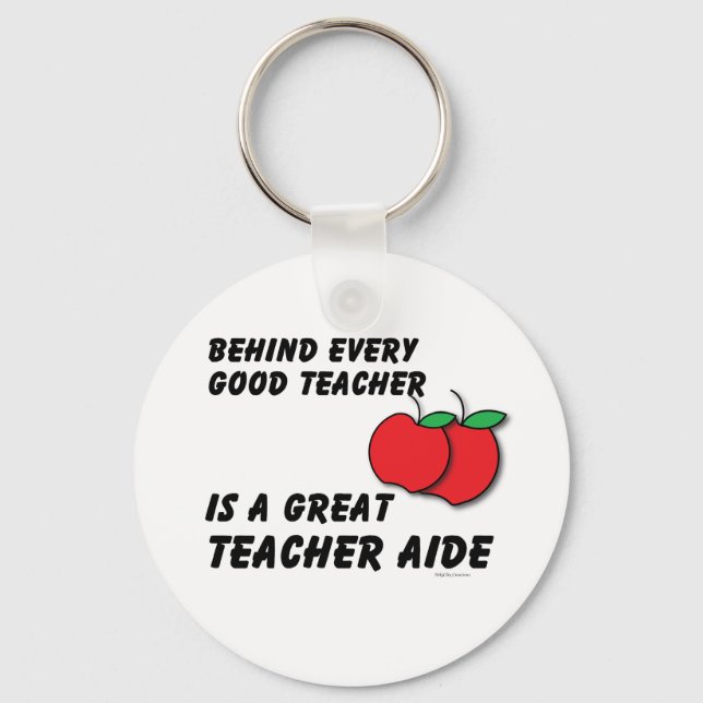 Great Teacher Aide Keychain (Front)