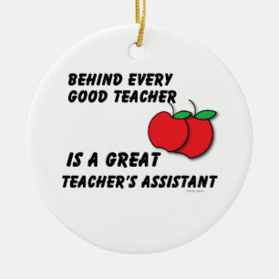 Great Teacher Assistant Ceramic Ornament