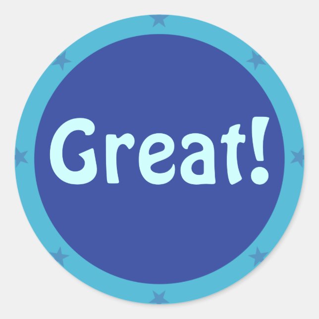 Great - Teacher Sticker Series (Front)