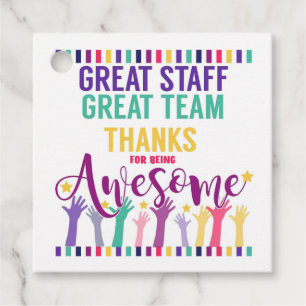 Great team great staff favour tags