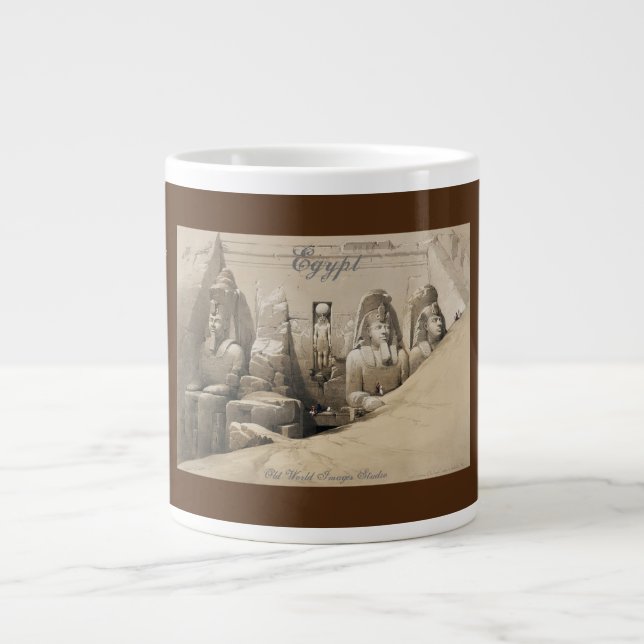 Great Temple of Abu Simbel II Jumbo Coffee Mug (Front)