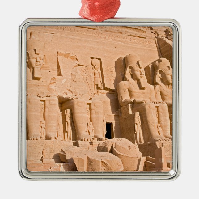 Great Temple of Abu Simbel - Ramses II - Egypt Metal Ornament (Front)