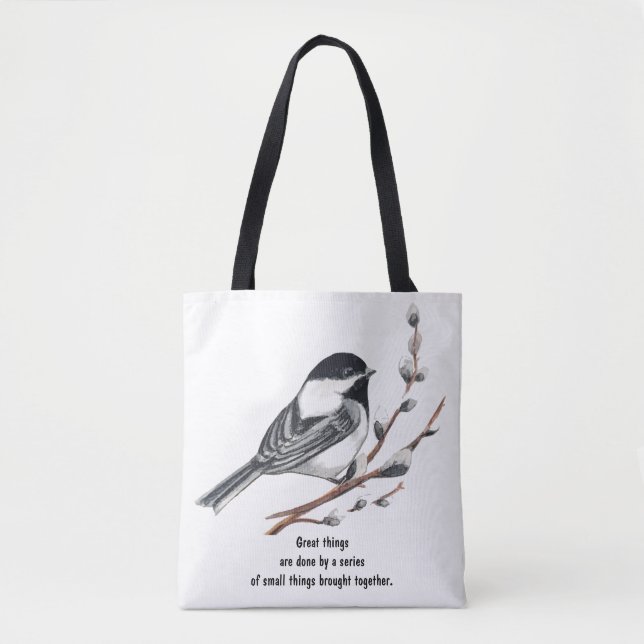 Great things are done by a series of small things tote bag (Front)