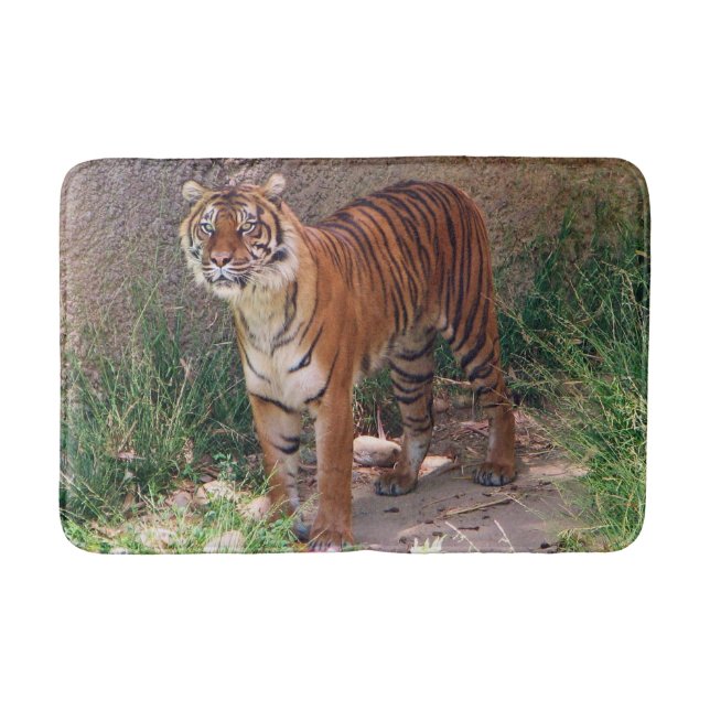 Great Tiger Bath Mat! Bath Mat (Front)