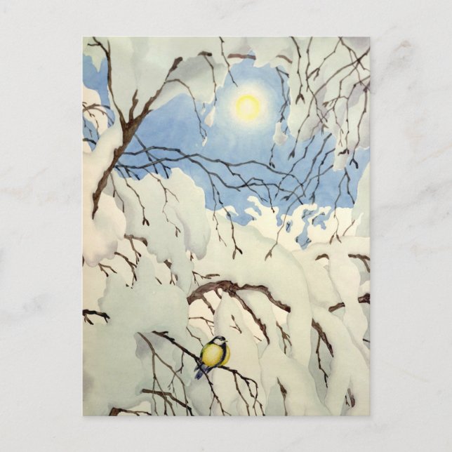 Great Tit - Theodor Severin Kittelsen Postcard (Front)