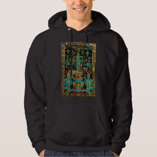 Great Tomb of Pakal - Palenque Astronaut in Colour Hoodie