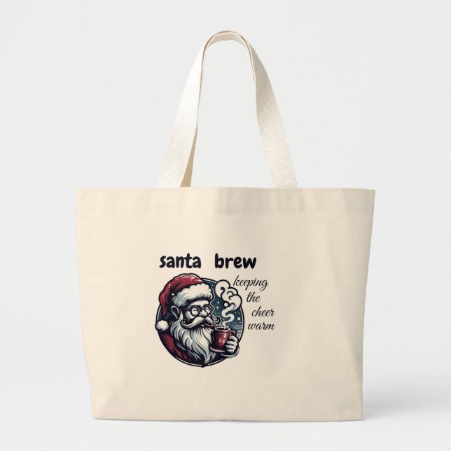 great tote bag with Santa Claus design  (Front)