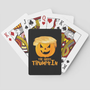 Great Trumpkin Funny Halloween Playing Cards