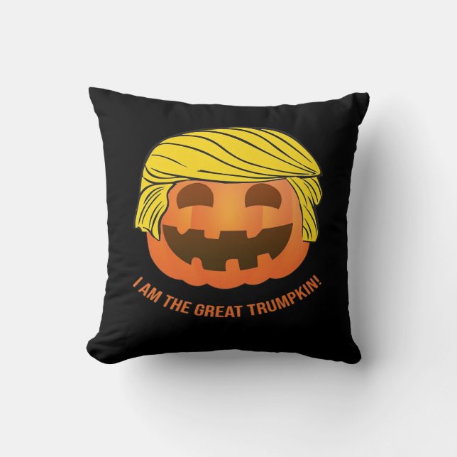 Great Trumpkin  Throw Pillow (Front)