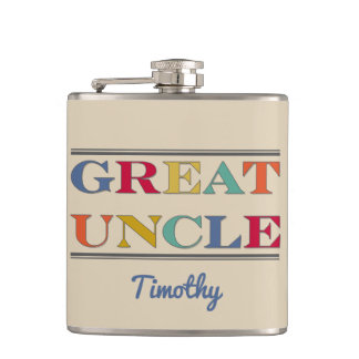 Great Uncle Commemorative  Hip Flask