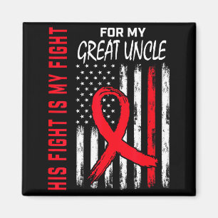 Great Uncle Heart Disease Awareness Month Products Magnet