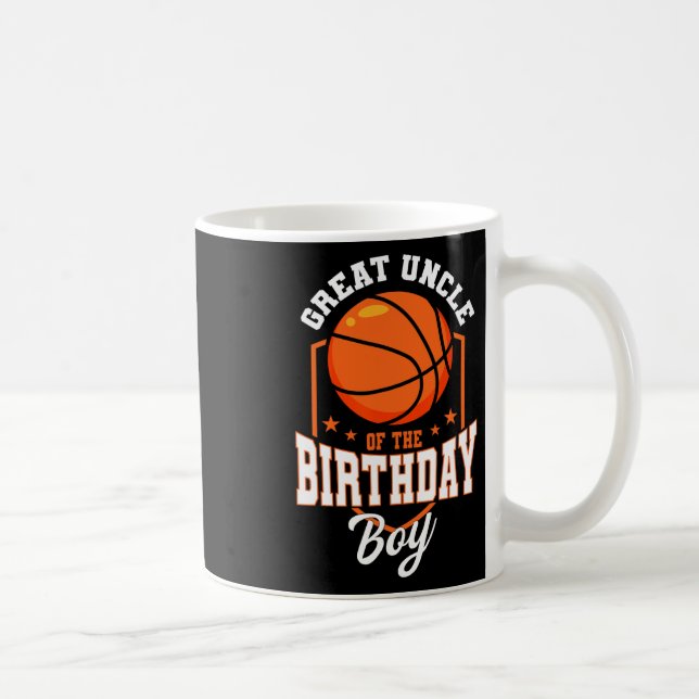Great Uncle Of The Birthday Boy Sketll Theme Bday  Coffee Mug (Right)