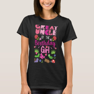 Great Uncle Of The Birthday Girl Bug Insect Bday P T-Shirt