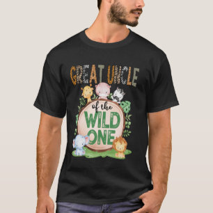 Great Uncle Of The Wild One 1St Birthday Safari Ju T-Shirt