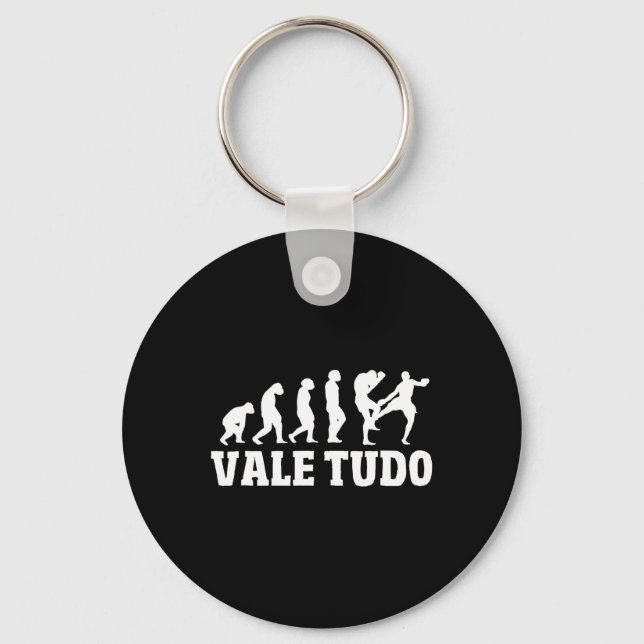 Great Vale Tudo Evolution Design Mma Kickboxing  Keychain (Front)