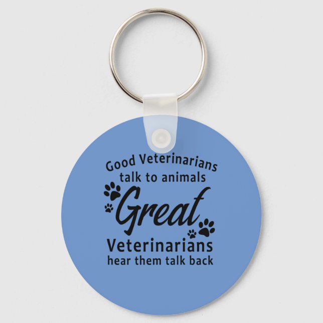 Great Veterinarian Keychain Gifts (Front)